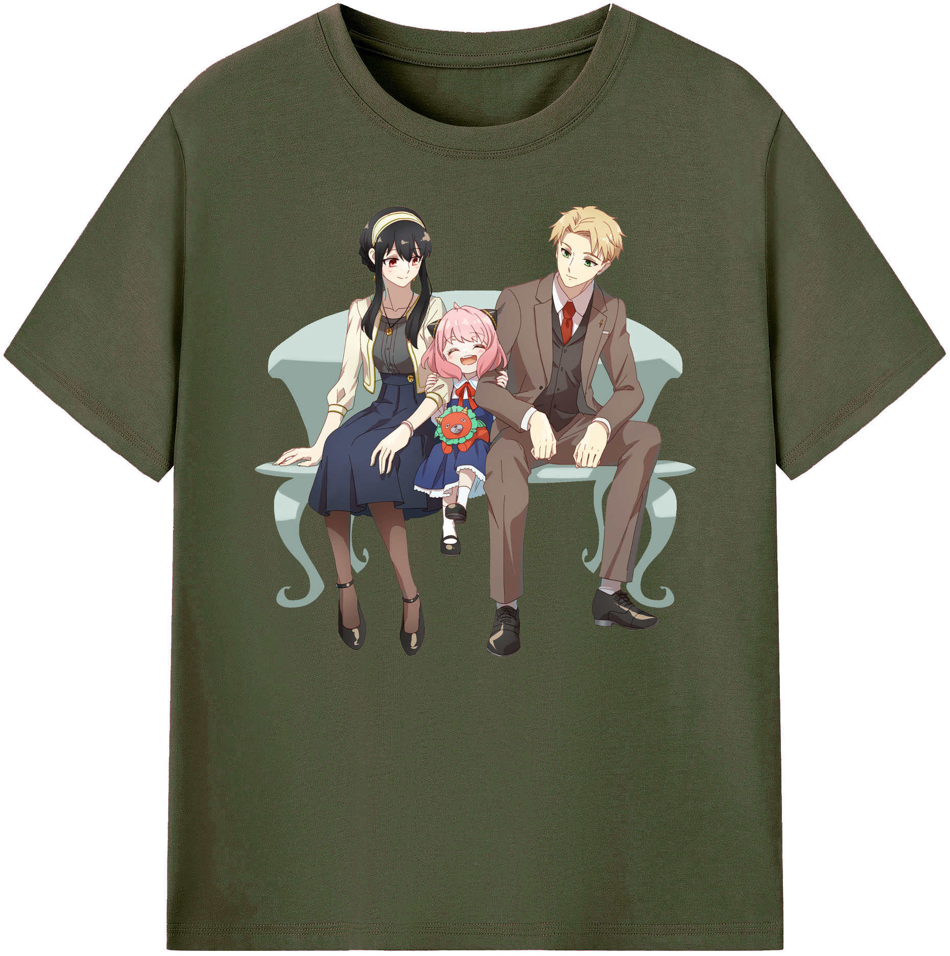 （画像用） SPY×FAMILY间谍家家酒 綿100％ メンズ半袖Tシャツ｜肌触りやわらか＆通気性